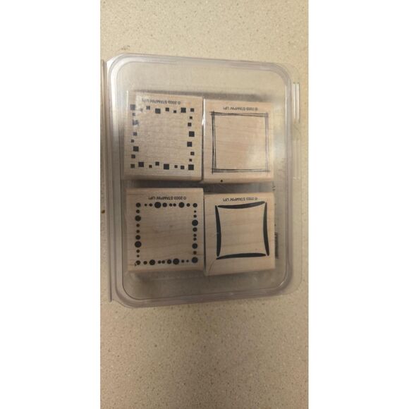 Stampin up Around And About Rubber Stamp  Set of 4  2003 - Picture 2 of 5